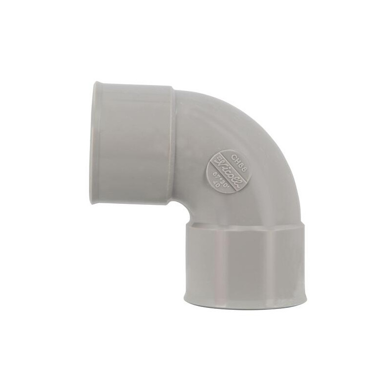 Coude pvc 87 degré30 (90 degré) FF 40