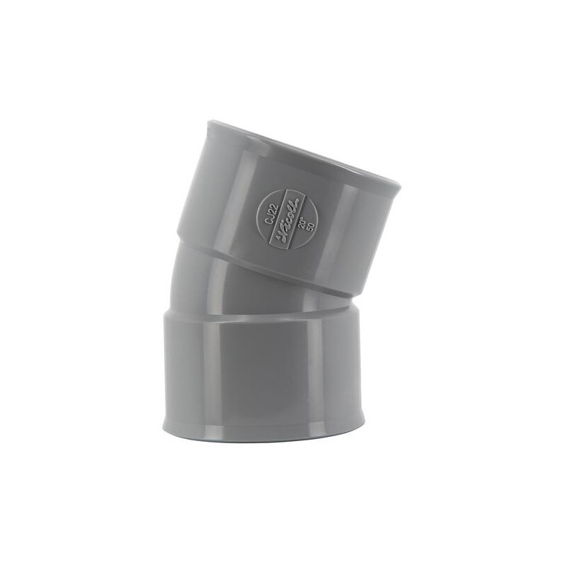 Coude pvc 20 degré FF 50
