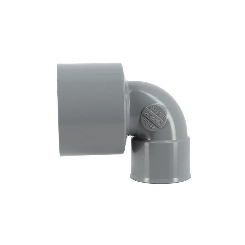 Gomito 90° in PVC per connessione multimateriale: 50x32