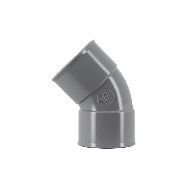 Coude pvc 45 degré FF 50