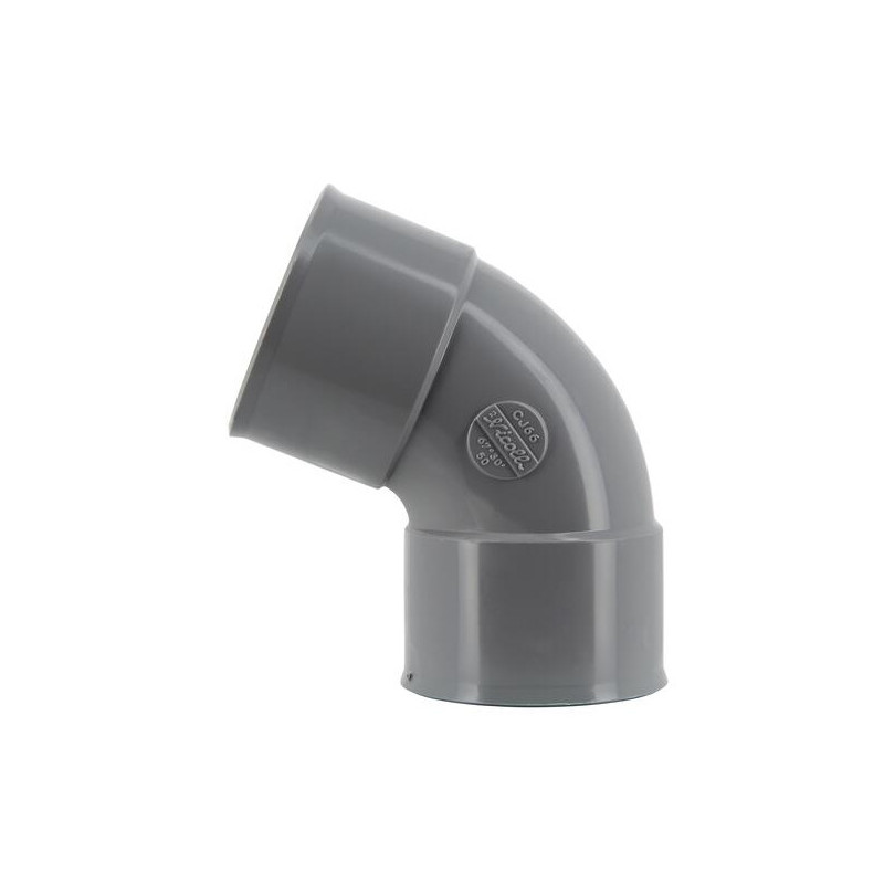 Coude pvc 67 degré30 FF 50