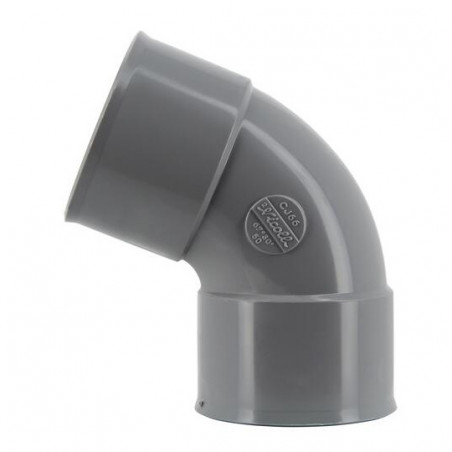 Coude pvc 67 degré30 FF 50 NICOLL CJ66 - Image 1/3