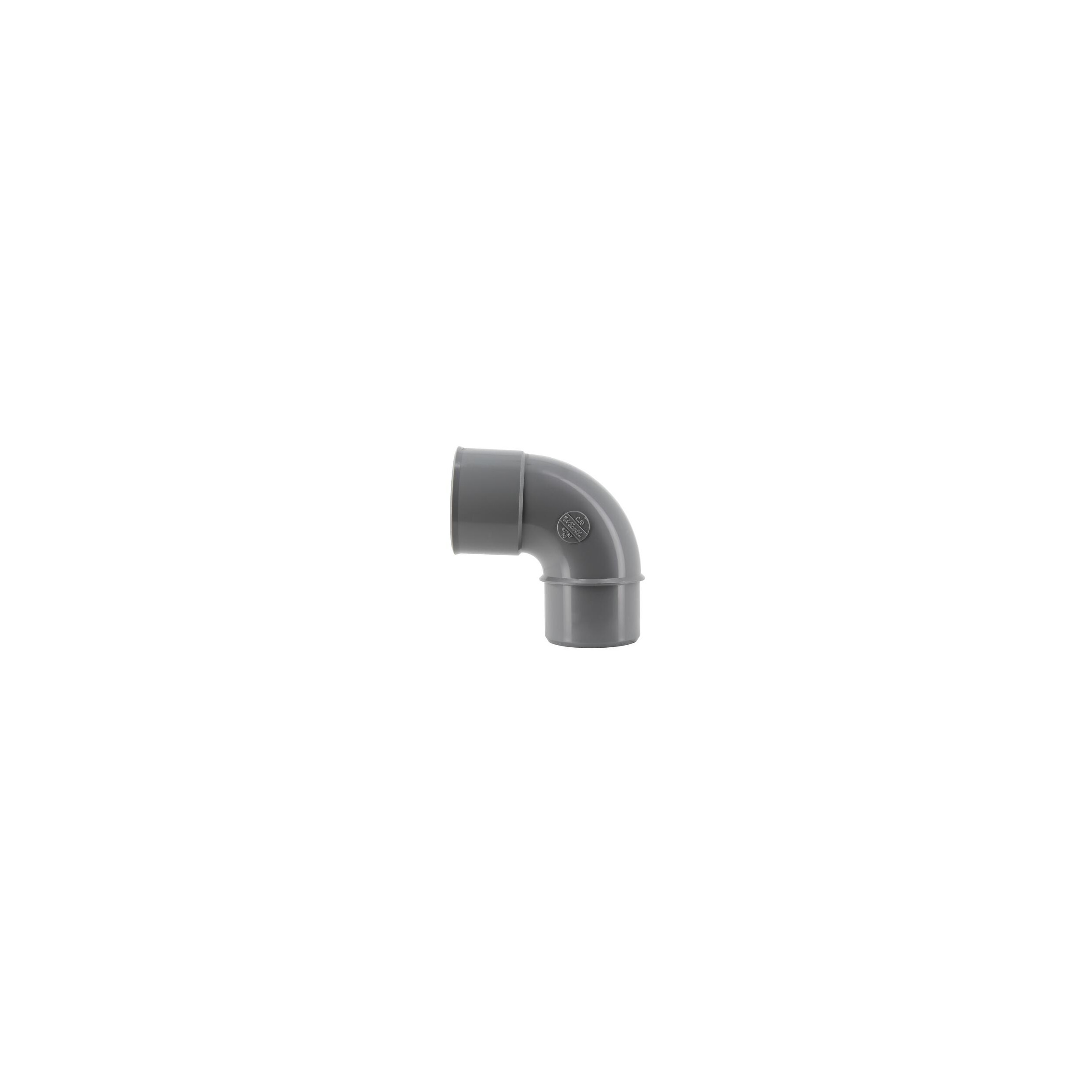 Pvc Bocht 87 Graden30 (90 Graden) Mf 50, NICOLL, CJ8