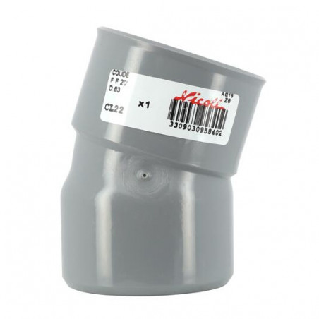 20 Graden Pvc Elleboog Ff 63, NICOLL, CL22