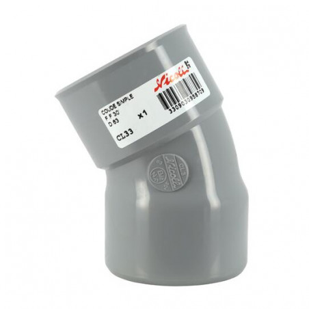 Pvc Winkel 30° Ff: 63, NICOLL, CL33