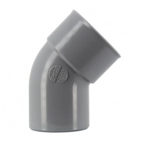 45 graden pvc elleboog MF 63