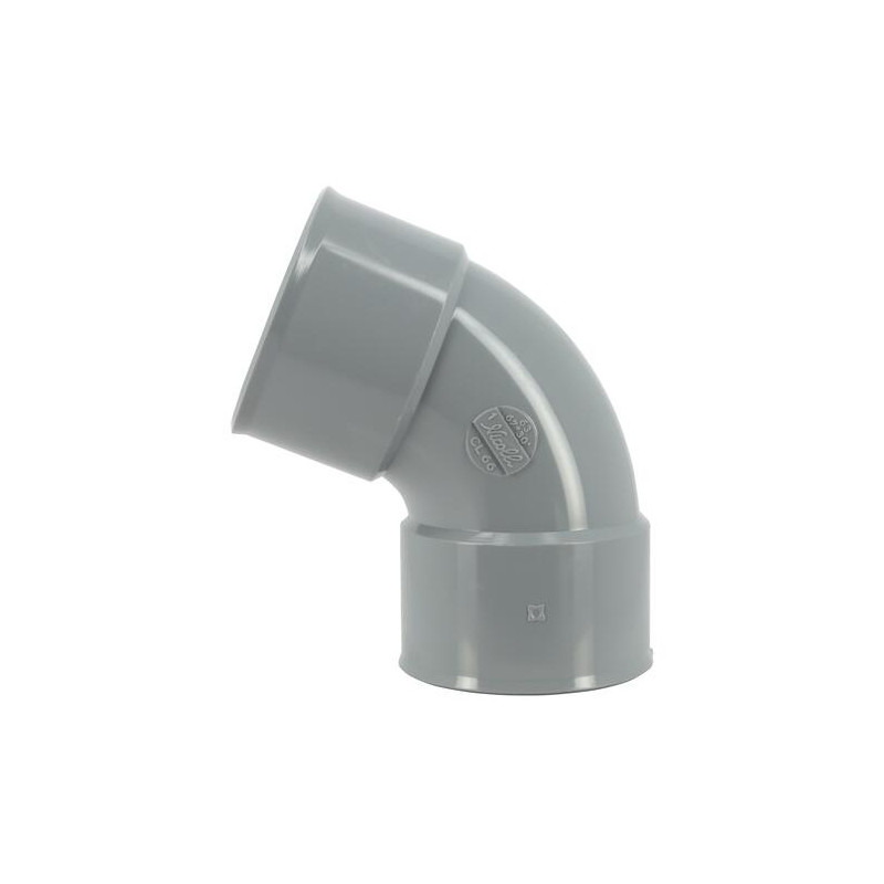 Winkelstück pvc 67°30 FF: 63