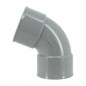 PVC elbow 67°30 FF : 63