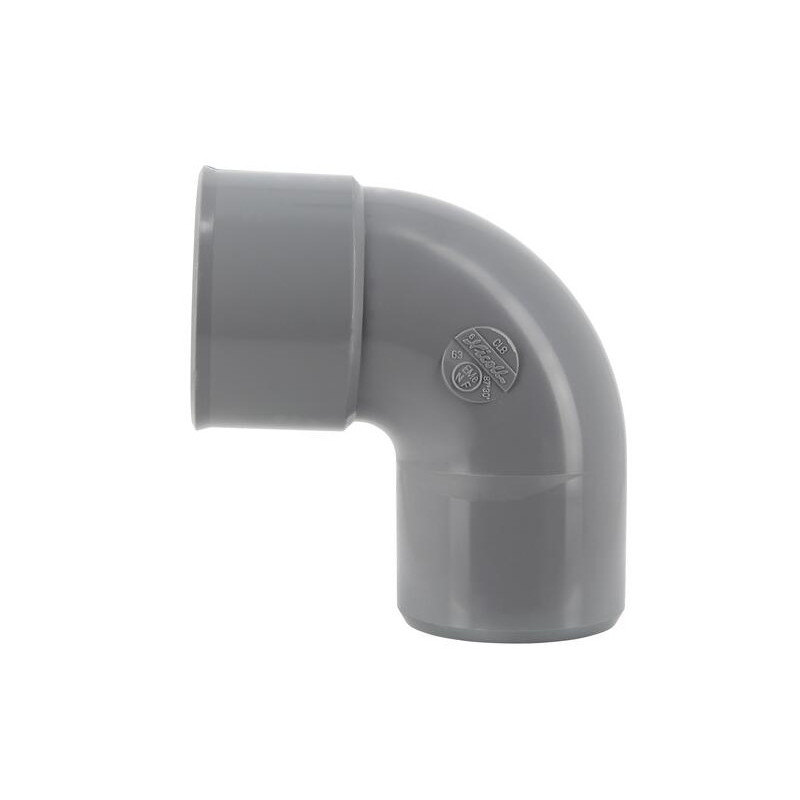 PVC elbow 87°30 (90°) MF : 63
