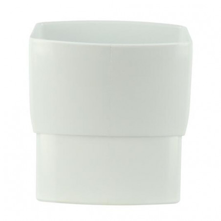 Elleboog 15 Graden Ovatie Td107 Wit, NICOLL, CM1GTB