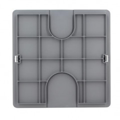 Snap-on manhole cover: 30x30, grey