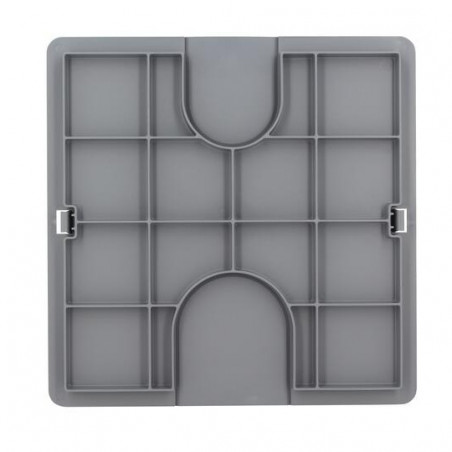 Snap-on manhole cover: 30x30, grey