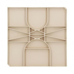 Couvercle PVC Avec Cadre 25x25 Cm Gris - Pour Regards De Visite, Puits, Installations