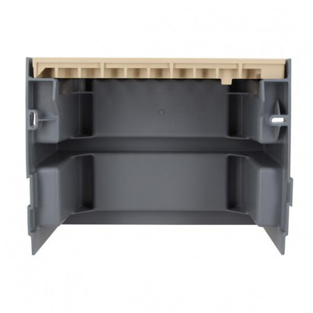 Courette Anglaise avec grille couleur sable hauteur 20cm, 134cm3.