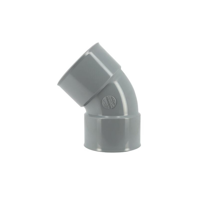 Codo pvc 45 grados FF 75