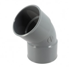 Codo pvc 45 grados FF 75