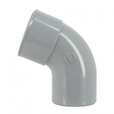 Coude pvc 67 degré30 MF 75 NICOLL CP6 - Image 1/2