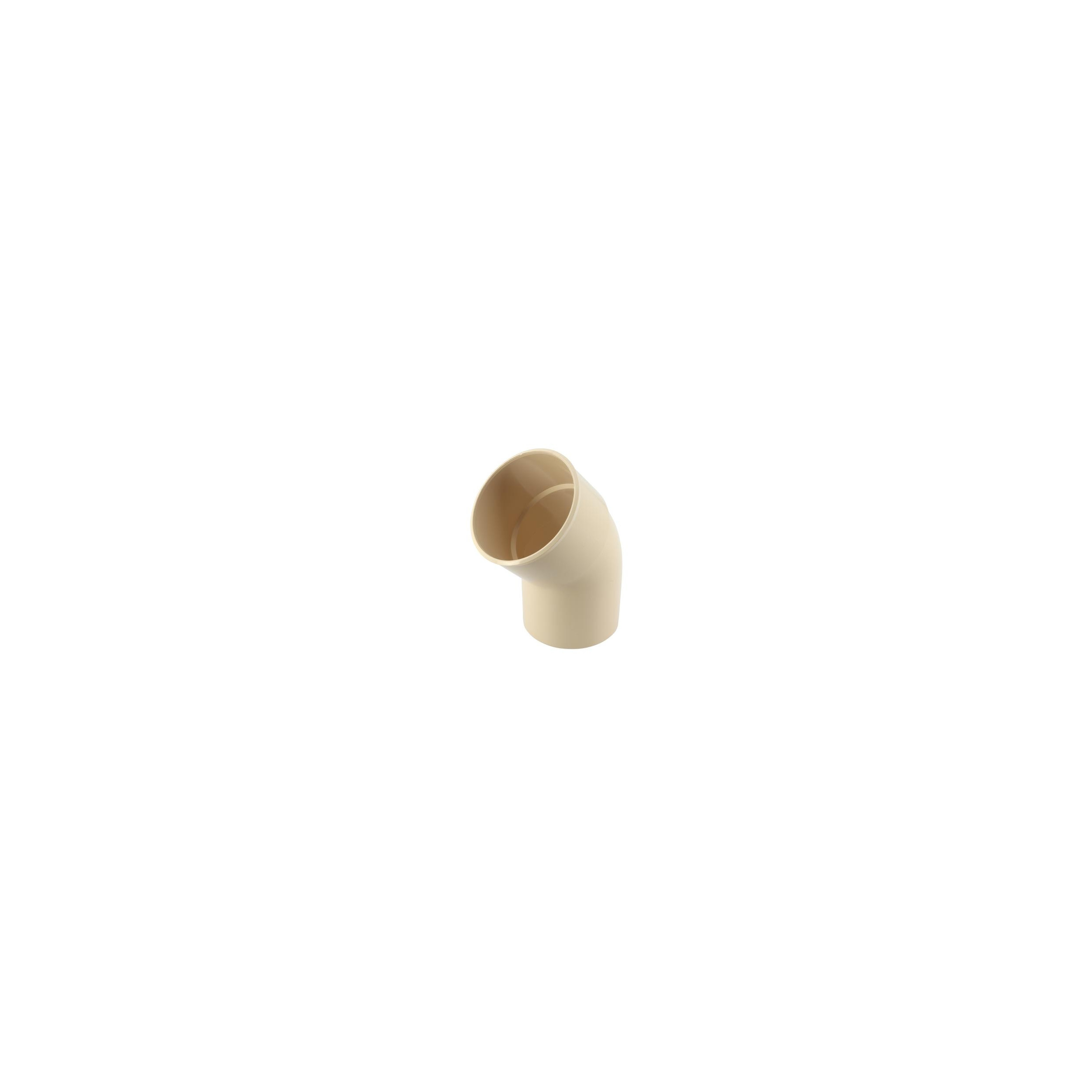 Elbow 20 Male Female 80, Sand, For Pvc Downspout, NICOLL, CR2GTS