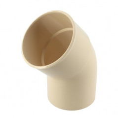 Elbow 20 Male Female 80, Sand, For Pvc Downspout, NICOLL, CR2GTS