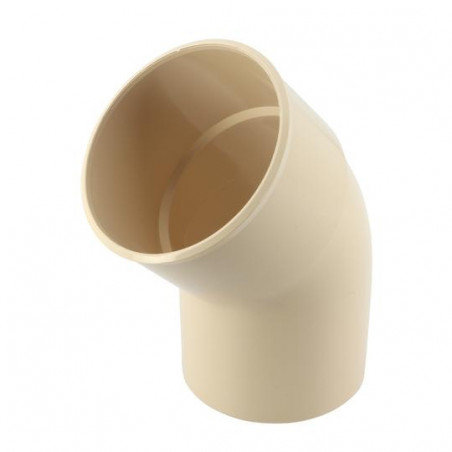 Elbow 20 Male Female 80, Sand, For Pvc Downspout, NICOLL, CR2GTS