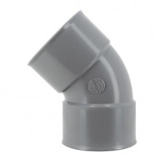 Coude pvc 45 degré FF 80 NICOLL CR44 - Image 1/3