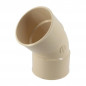 Gomito 45° femmina, per pluviale PVC 80, colore sabbia