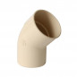 Gomito 45 maschio femmina per pluviale in PVC 80 sabbia
