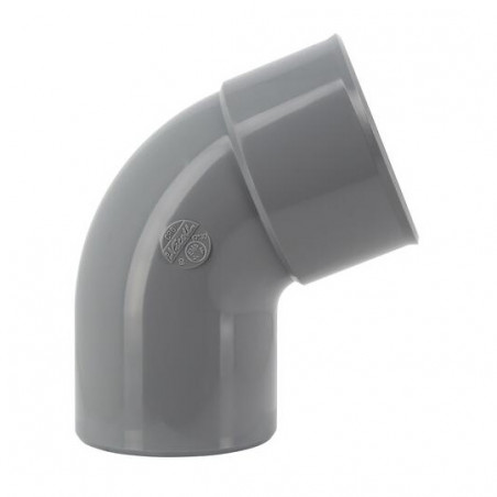 Gomito in PVC 67°30 MF : 80