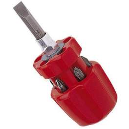Mini screwdriver with 6 bits - Virax - Référence fabricant : 342521