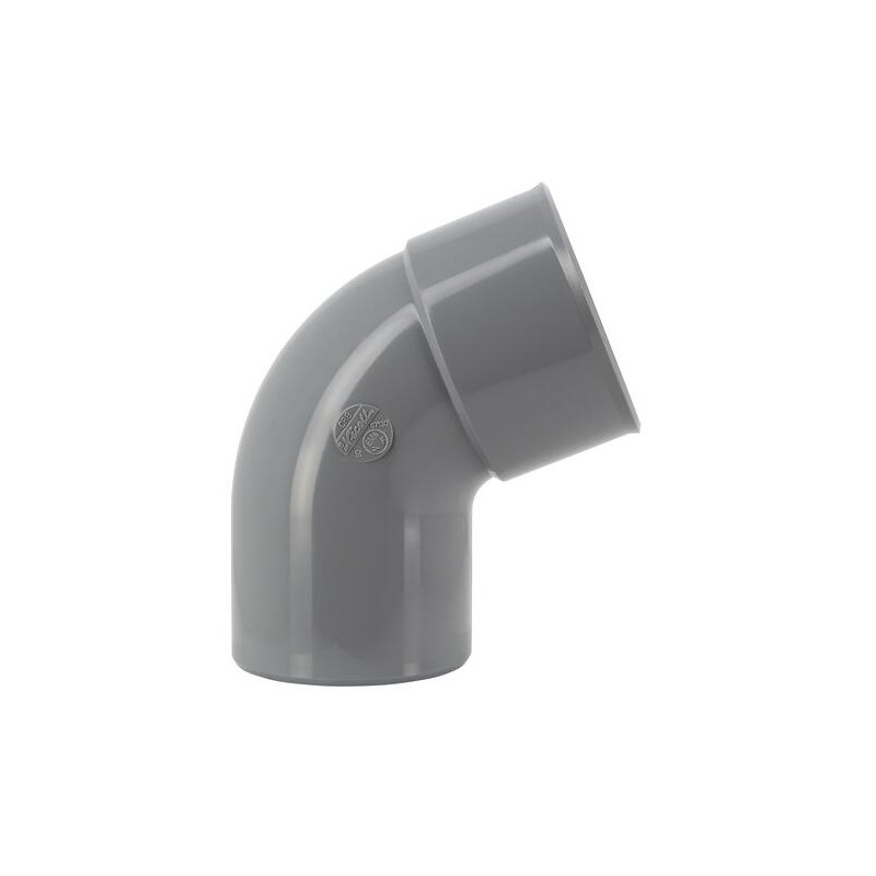 PVC elbow 87°30 (90°) MF : 80