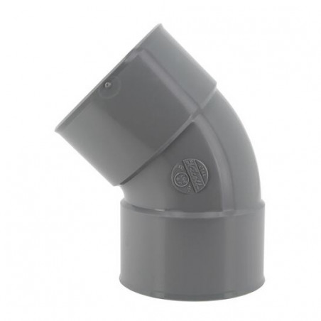 Curva pvc 45 grado FF 100