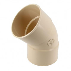 Gutter elbow, 45° double female, diameter 100
