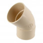 Gutter elbow, 45° double female, diameter 100