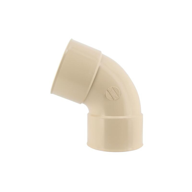 Elbow 67° double female 100, sand