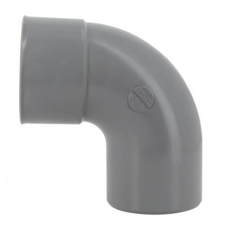 Pvc Bocht 87 Graden30 (90 Graden) Mf 100, NICOLL, CT8