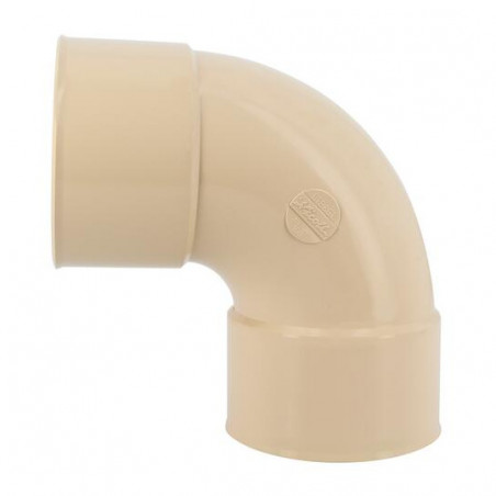 Elbow 87° double female 100, sand