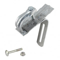 Abrazadera de tubo de ovación galvanizada.