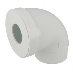 Codo De Inodoro Hembra De 90 Grados Diámetro 100 Para La Taza Del Bebé, NICOLL, CW11