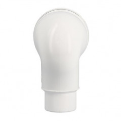 Codo WC 90° Hombre D.80 descentrado