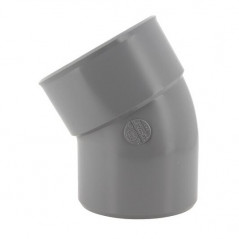 Coude pvc 30 degré MF 125 NICOLL CX3 - Image 1/3