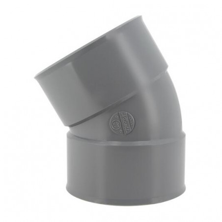Coude pvc 30 degré FF 125 NICOLL CX33 - Image 1/4