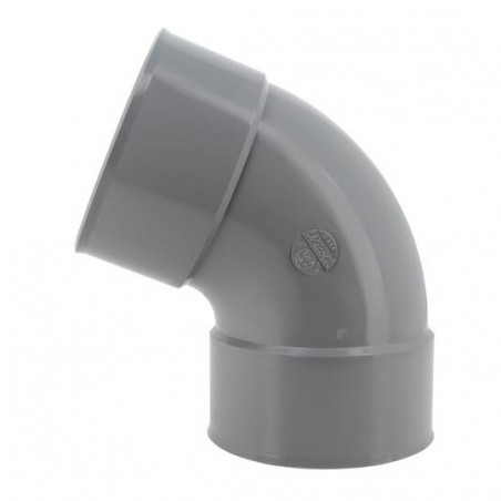 PVC-Bogen 67°30 FF: 125