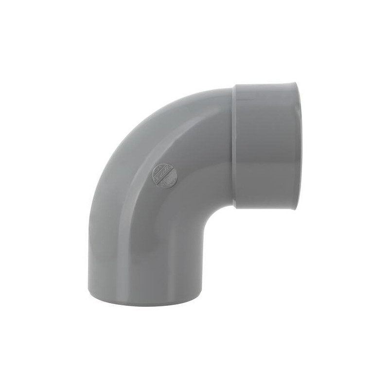 Coude pvc 87 degré30 (90 degré) MF 125