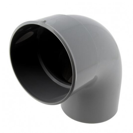 PVC bocht 87 graden30 (90 graden) MF 125