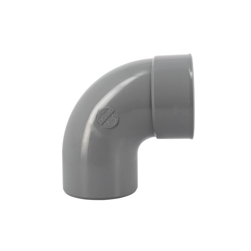 Coude pvc 87 degré30 (90 degré) MF 140