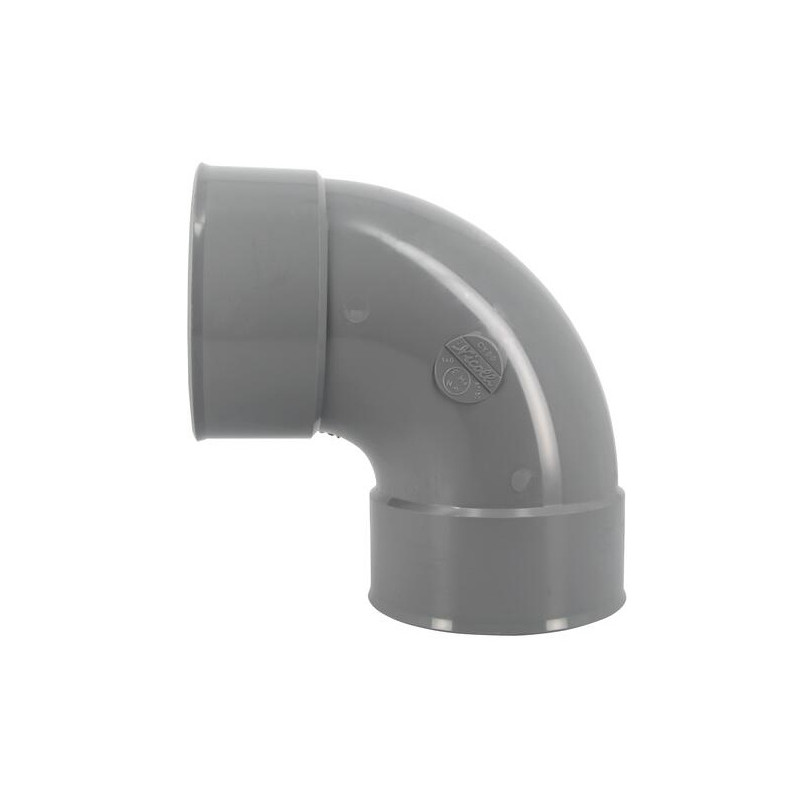PVC elbow 87°30 (90°) FF : 140 PVC elbow 87°30 (90°) FF : 140