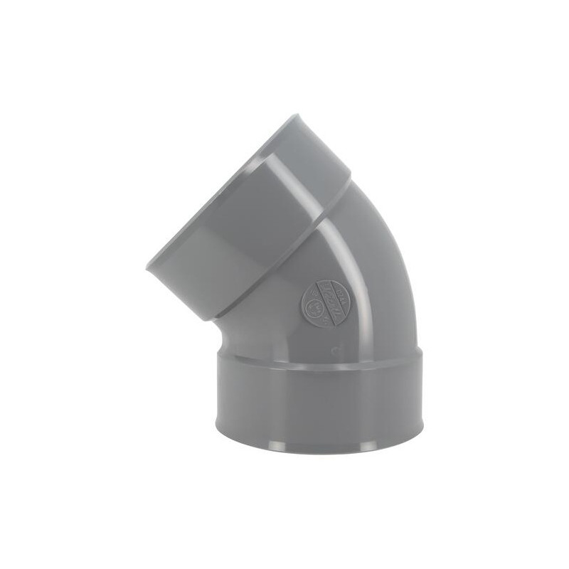 Bocht pvc 45 graden FF 160