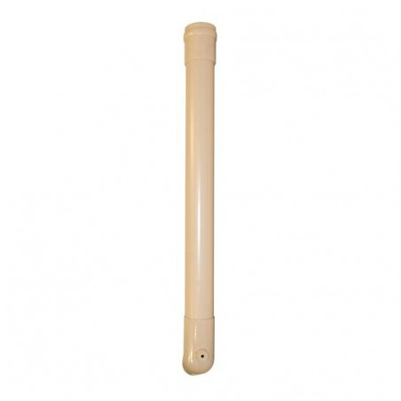 Dauphin coude diamètre 80, L.1m, plastique