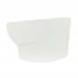 LG28" straight gutter bottom : White