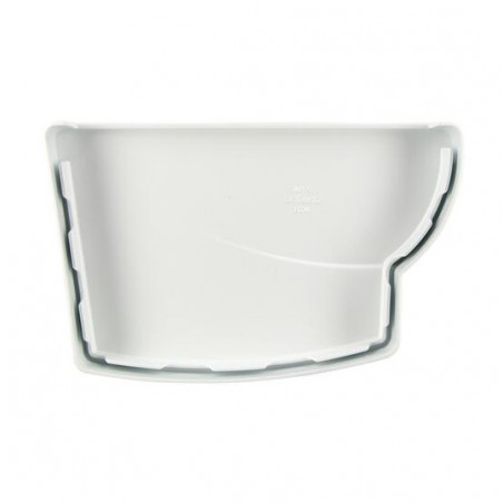 Straight gutter bottom ovation LG38 White